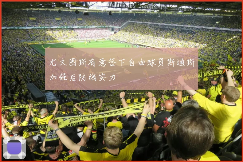 尤文图斯有意签下自由球员斯通斯加强后防线实力